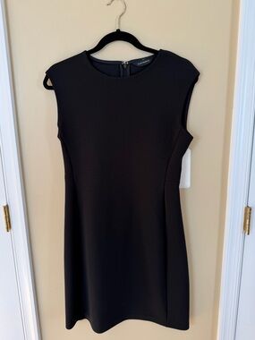 Club Monaco Black Cap-Sleeve Mini Dress